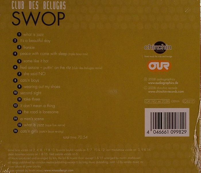 Club Des Belugas  Swop (2008) : Back